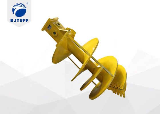 1800mm Double Cut Soil Straight Dirt Auger Drill Bit Hardpan Drilling Rig Spare Parts
