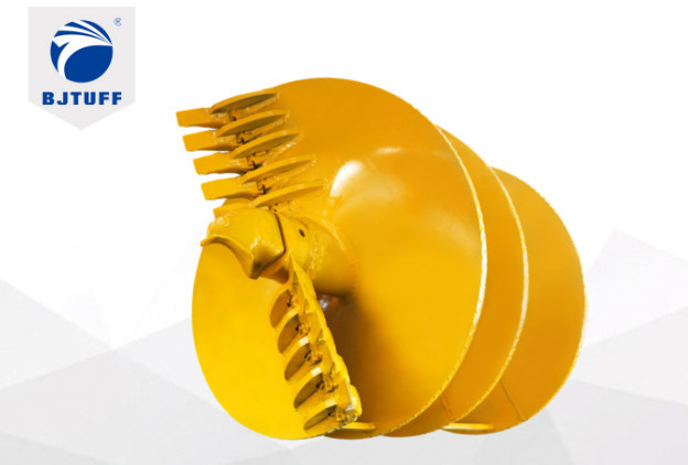 Q355B Gravel Straight Fishtail Pilot Drilling Auger Dia 1600mm For Pile Foundation