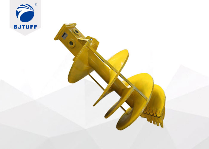 1800mm Double Cut Soil Straight Dirt Auger Drill Bit Hardpan Drilling Rig Spare Parts